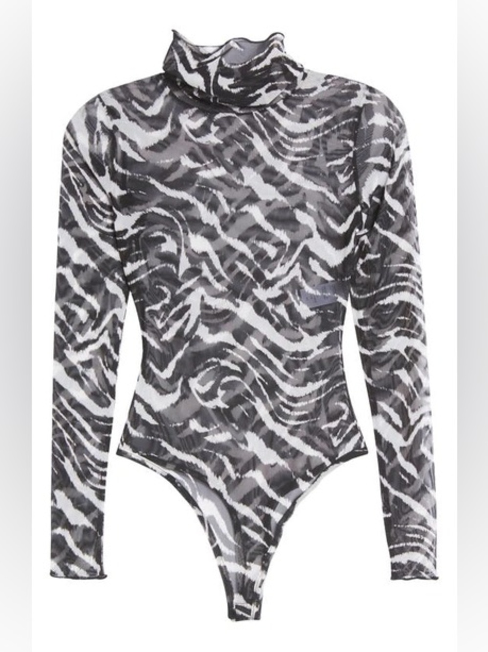 Naked Wardrobe Zebra Mesh Body Suit